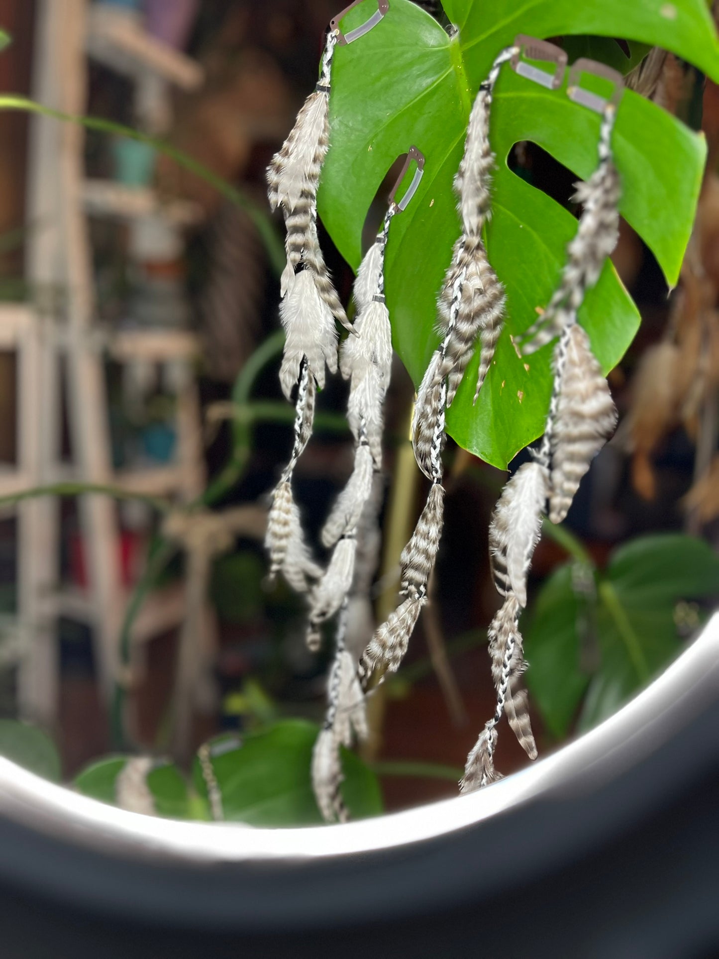 the 'OG' feather hair clip