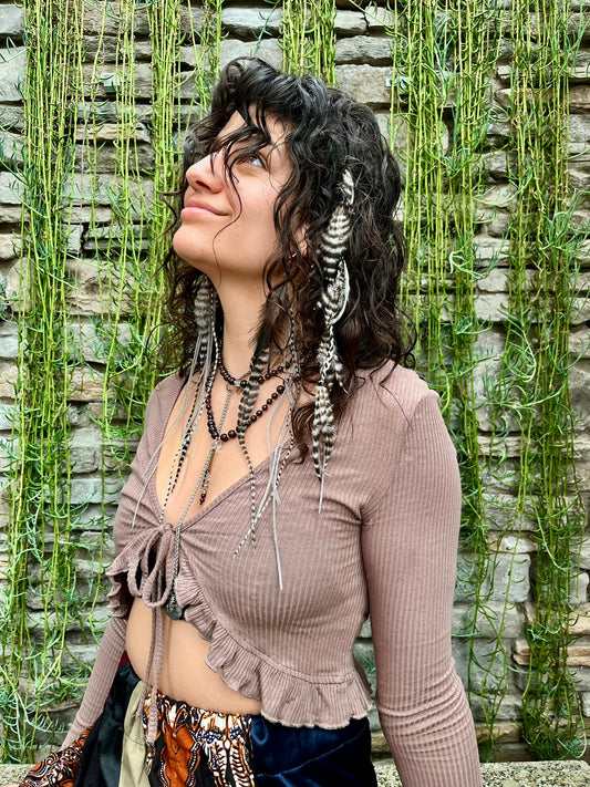 the 'OG' feather hair clip