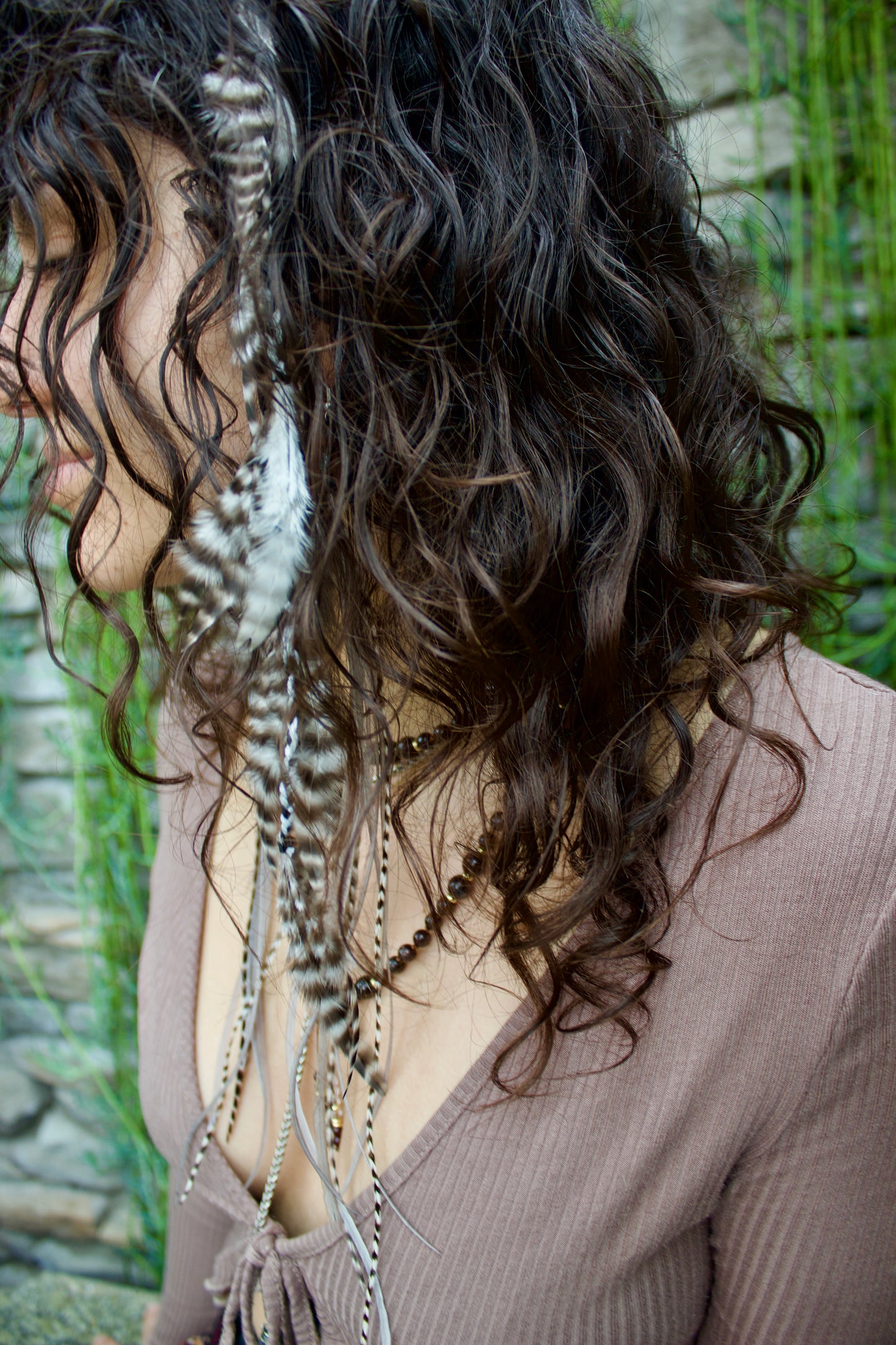 the 'OG' feather hair clip