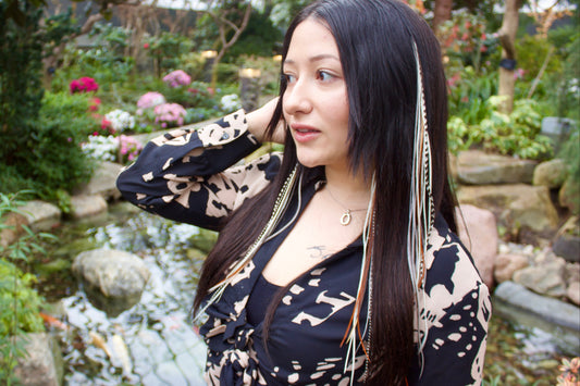 the 'Touch of Class' feather hair clip